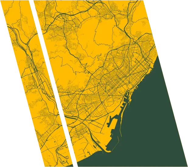 Mapa de cobertura de mantenimiento de pistas de pádel en Barcelona